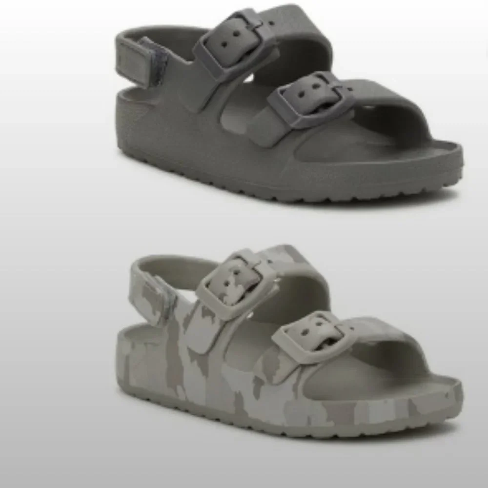 Toddler Boys Two Buckle Sandals EVA Bundle 2 Pack Size 9-10 New